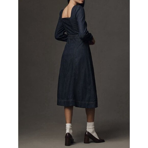 NWT Size 2 - Reformation Celeste Maxi Dress - 100% Denim Cotton (NWT US$248) - Picture 8 of 10